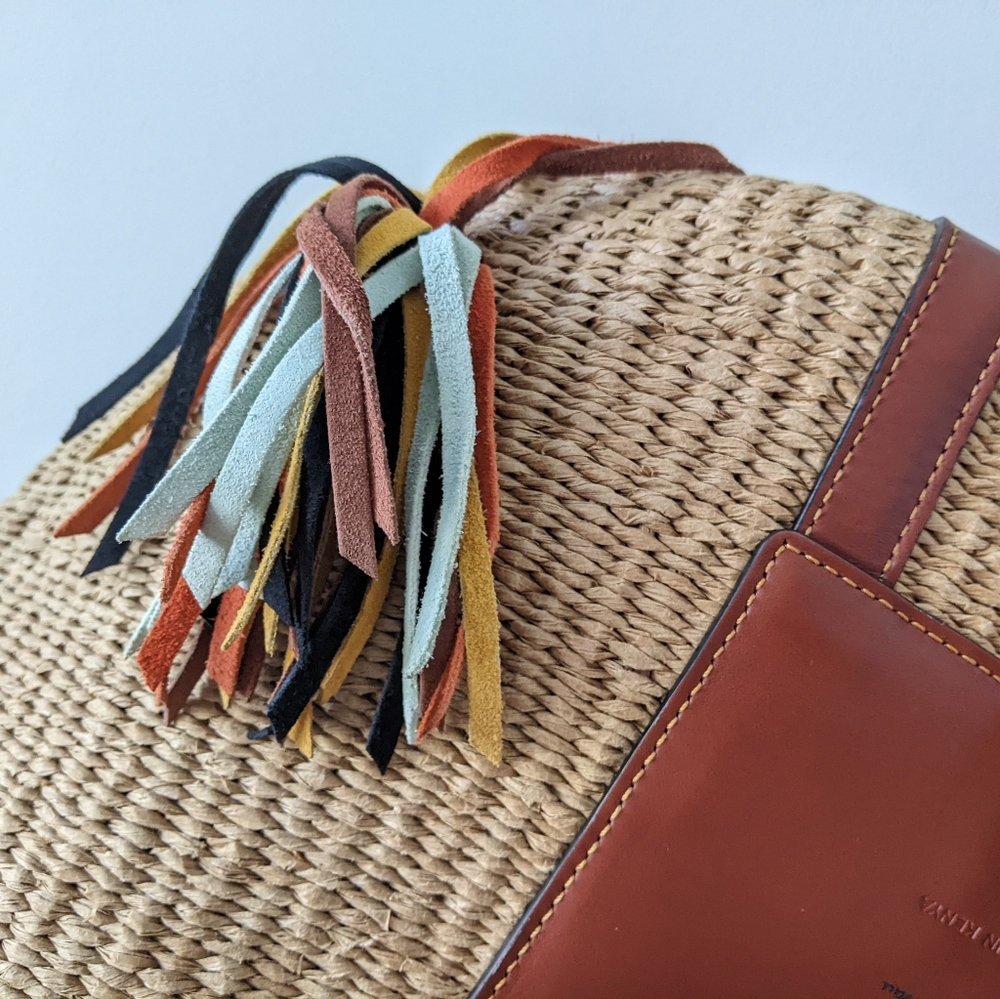 Chloe Tassel Raffia Bag - Picture 9 of 16